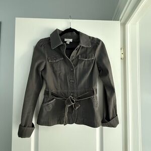 LOFT Dark Gray Utility Jacket